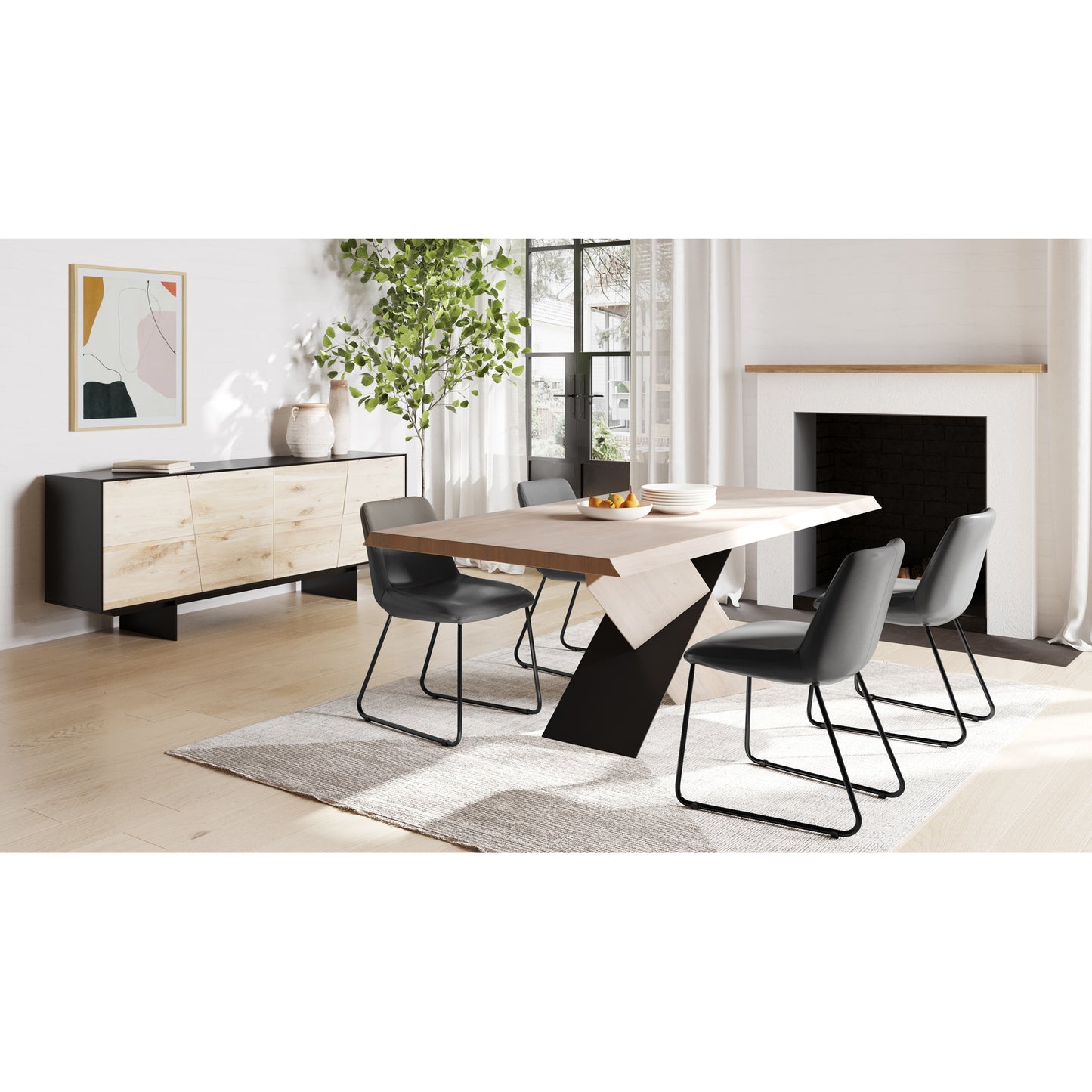 Instinct Dining Table Natural by Moe's Home