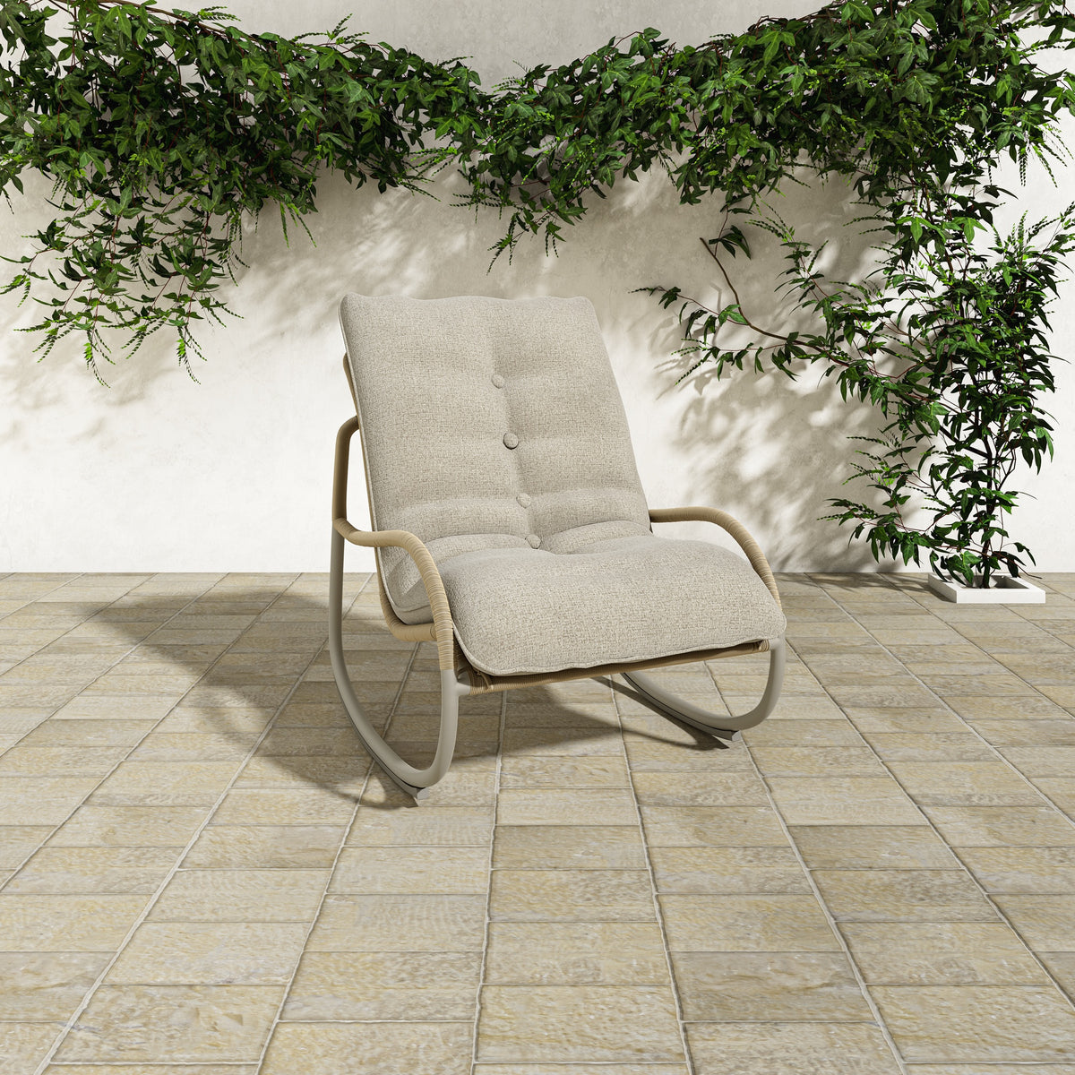 Lyra Outdoor Rocking Chair by Moe's Home