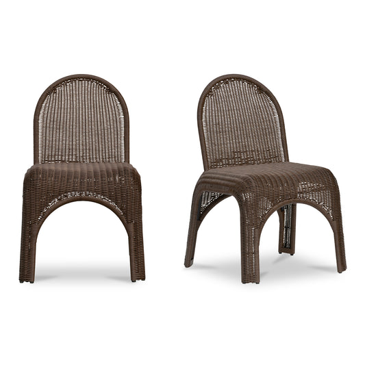 Kendall Outdoor Dining Chair Brown-Set of Two by Moe's Home