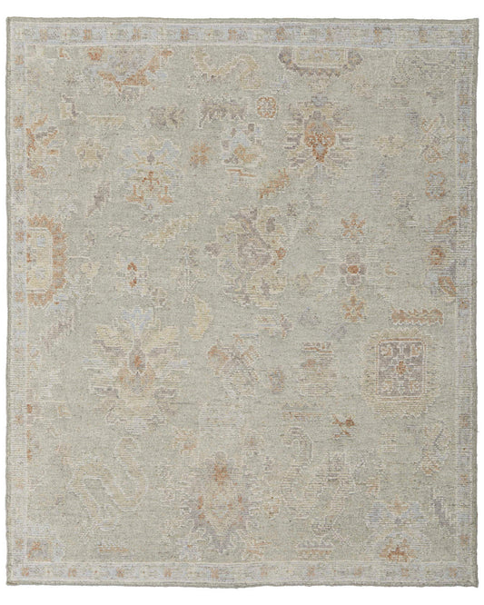 Grafton 69FNF Gray/Green Rug by Feizy