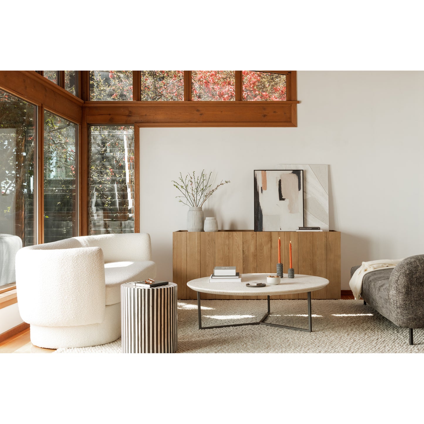 Chloe Coffee Table White by Moe's Home