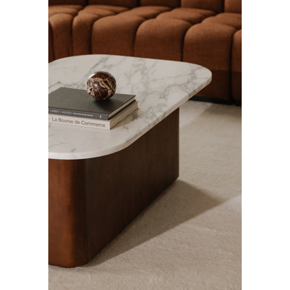 Dash Coffee Table White Calcatta Marble