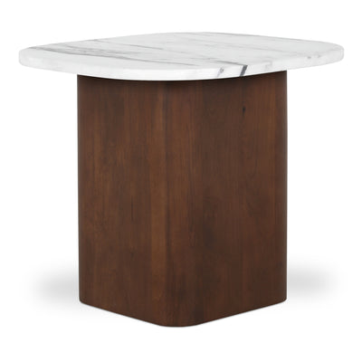 Dash Accent Table White Calacatta Marble by Moe's Home