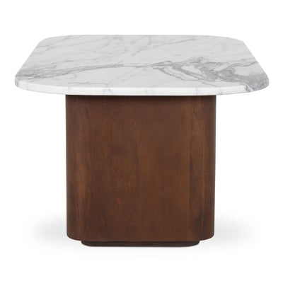 Dash Accent Table White Calacatta Marble by Moe's Home