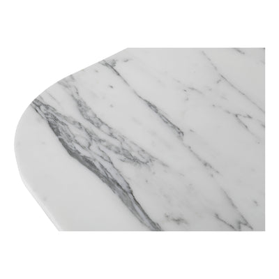 Dash Accent Table White Calacatta Marble by Moe's Home