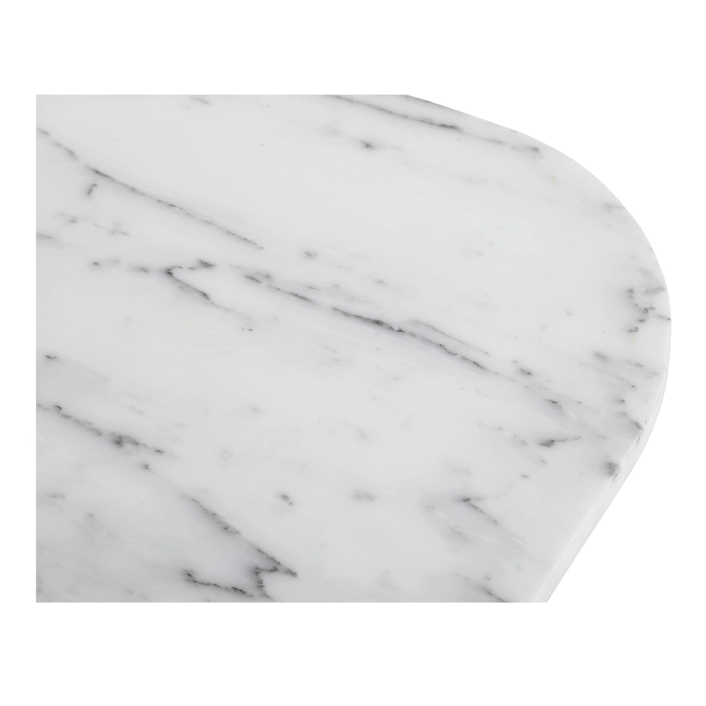 Dash Accent Table White Calacatta Marble by Moe's Home