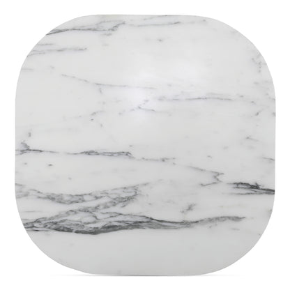 Dash Accent Table White Calacatta Marble