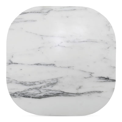 Dash Accent Table White Calacatta Marble by Moe's Home