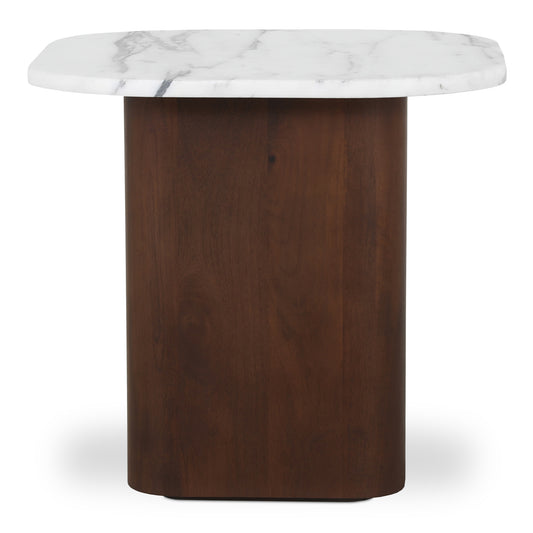 Dash Accent Table White Calacatta Marble | White