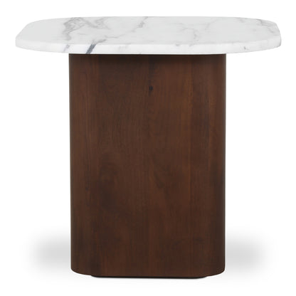 Dash Accent Table White Calacatta Marble | White