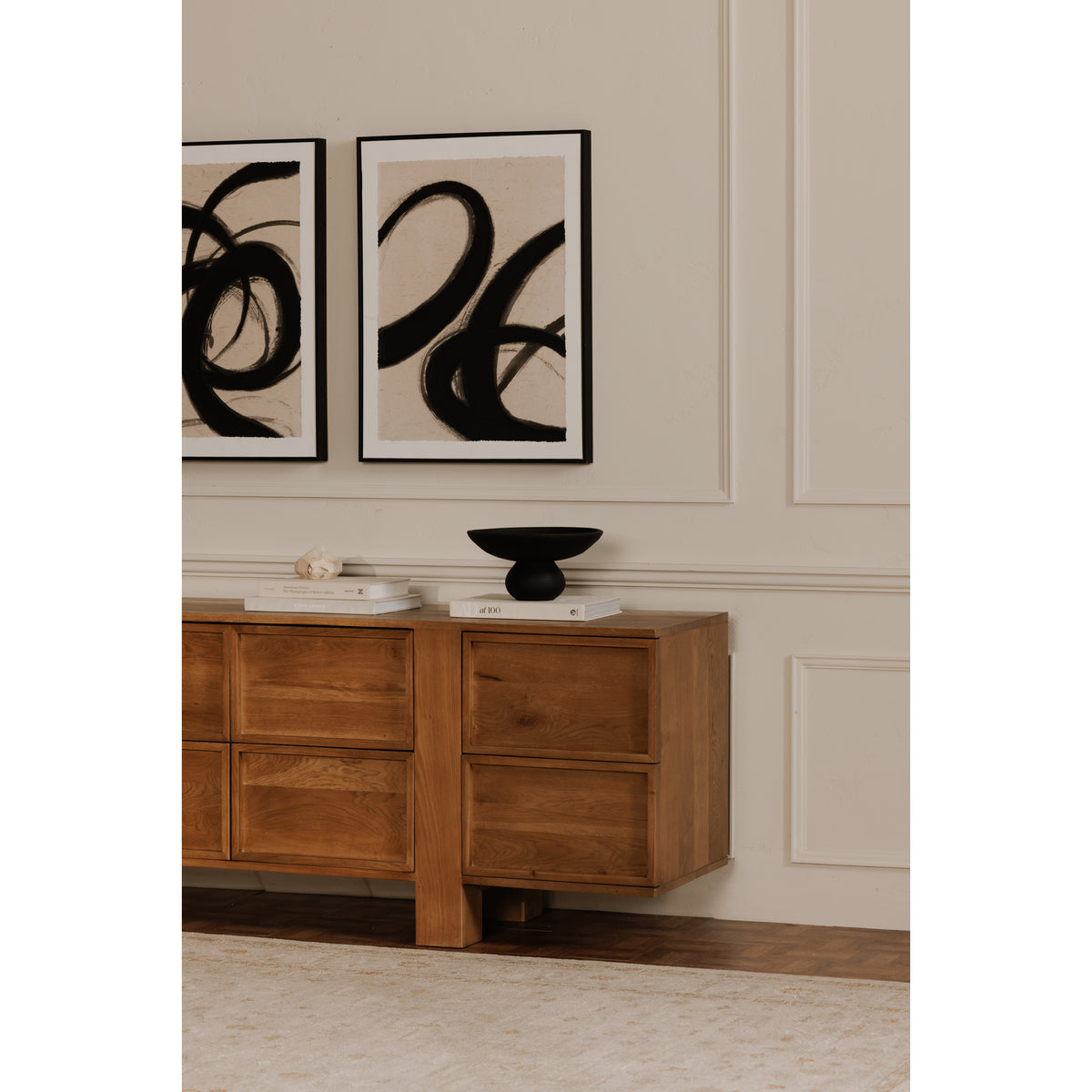 Asha Decorative Bowl Black Terracotta by Moe's Home