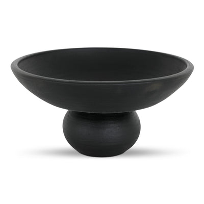 Asha Decorative Bowl Black Terracotta by Moe's Home