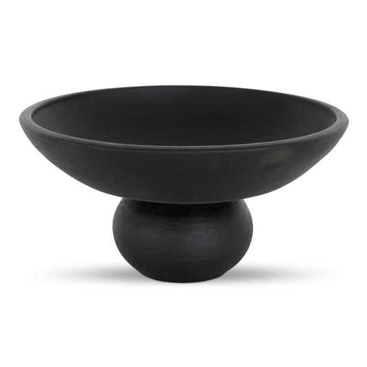 Asha Decorative Bowl Black Terracotta by Moe's Home