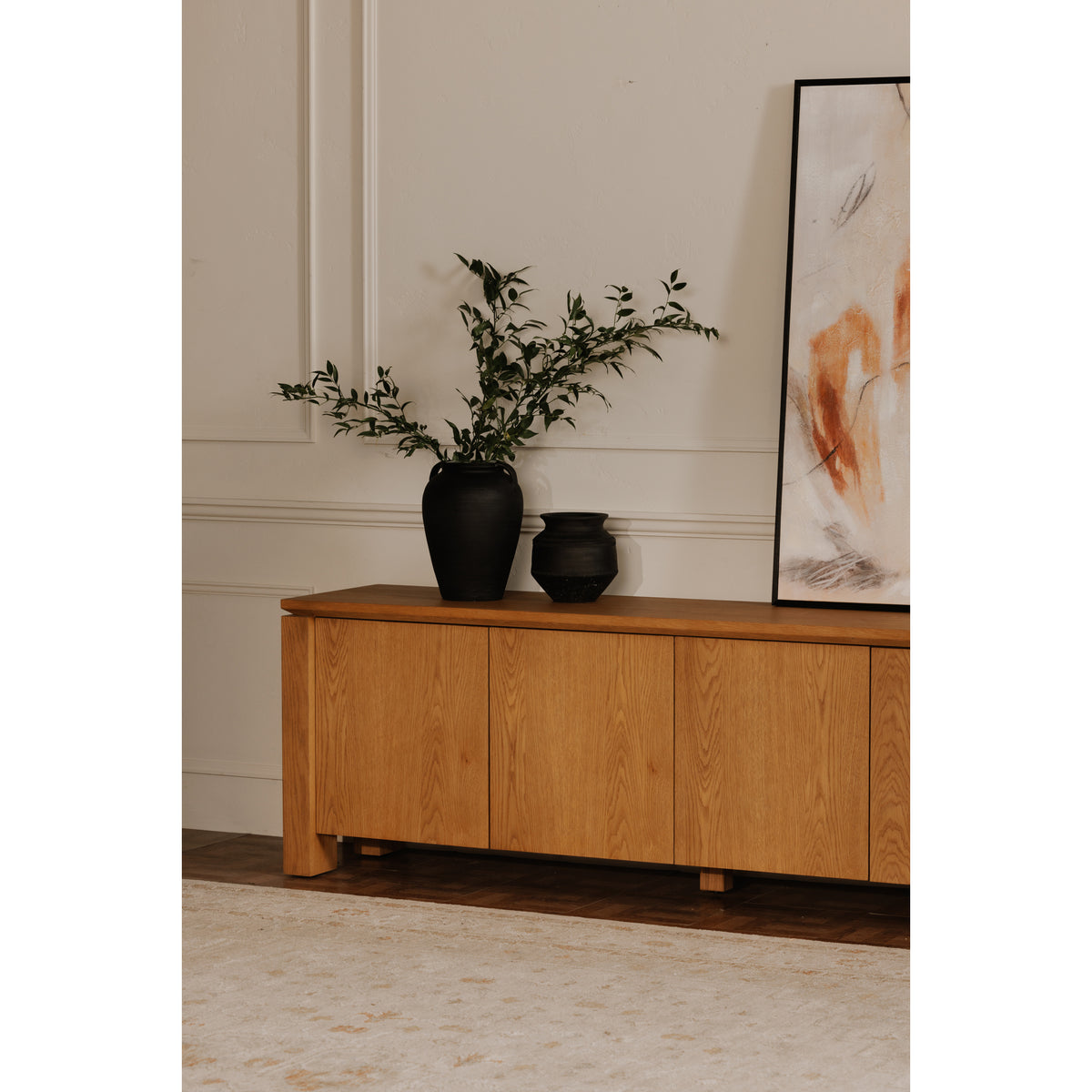 Jovi Vase Black Terracotta by Moe's Home