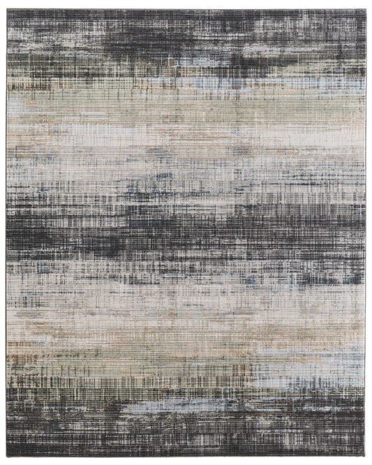Greenwich 39U2F Green/Black Rug by Feizy