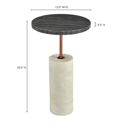 Dusk Accent Table Black by Moe's Home