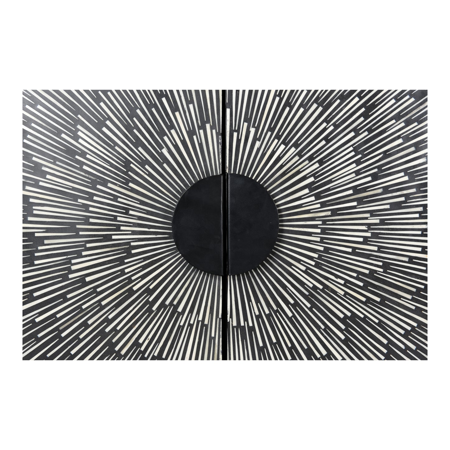 Sunburst Wine Cabinet Black by Moe's Home
