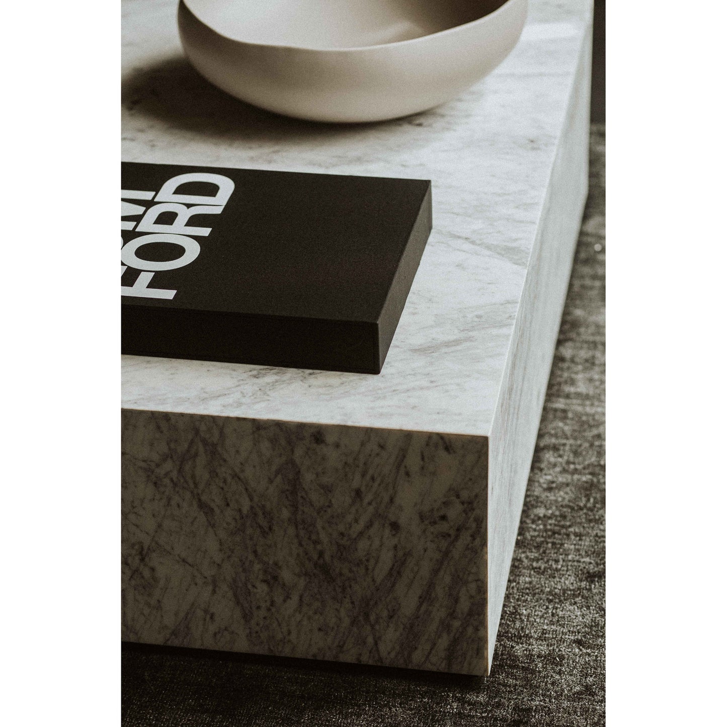 Nash Coffee Table White by Moe's Home