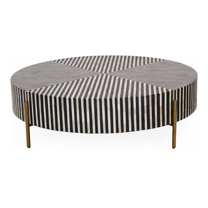 Chameau Medium Coffee Table Black and White