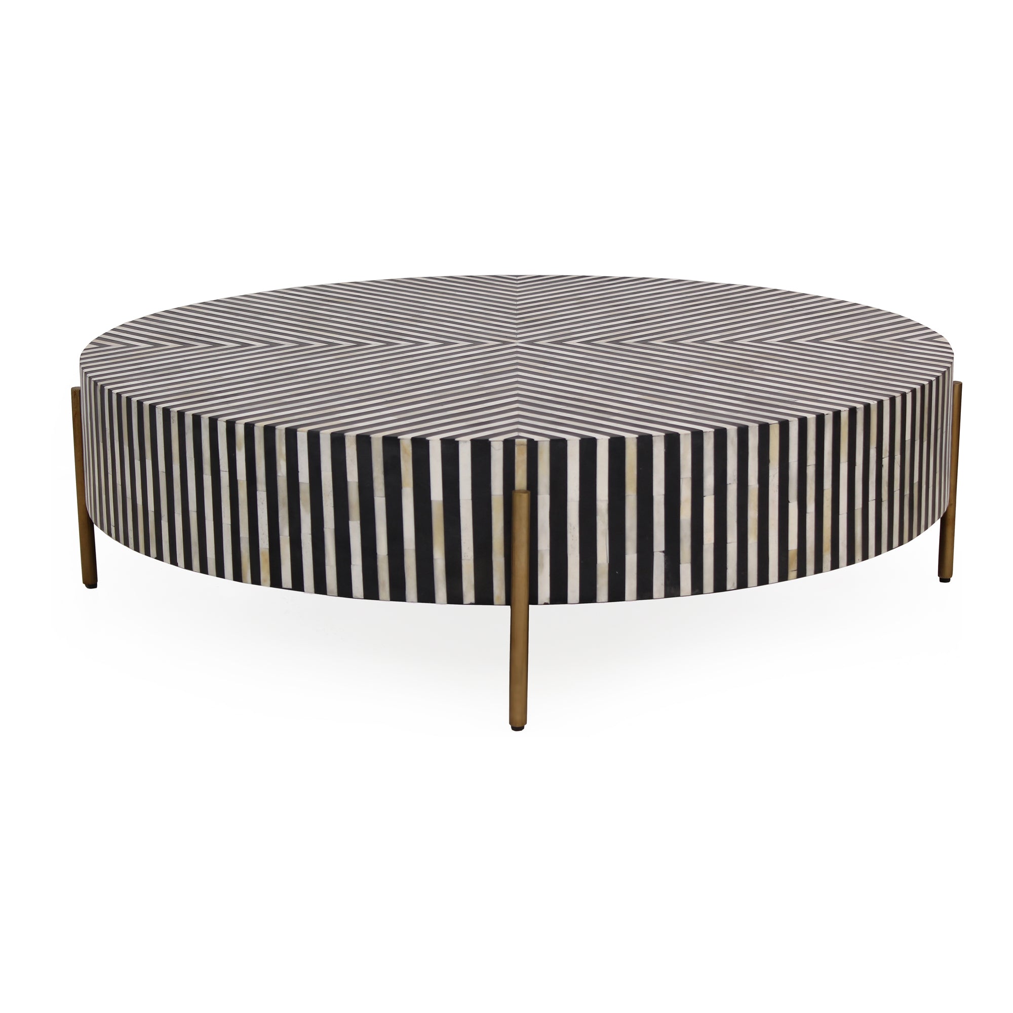 Chameau Medium Coffee Table Black and White | Multicolor