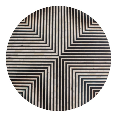 Chameau Small Coffee Table Black and White by Moe's Home