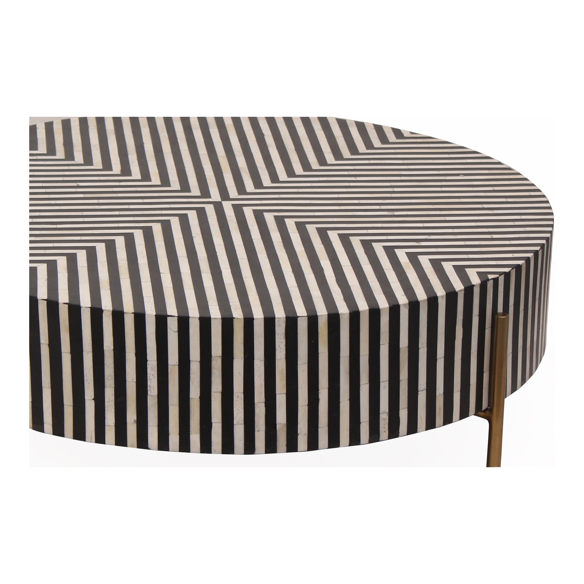 Chameau Small Coffee Table Black and White