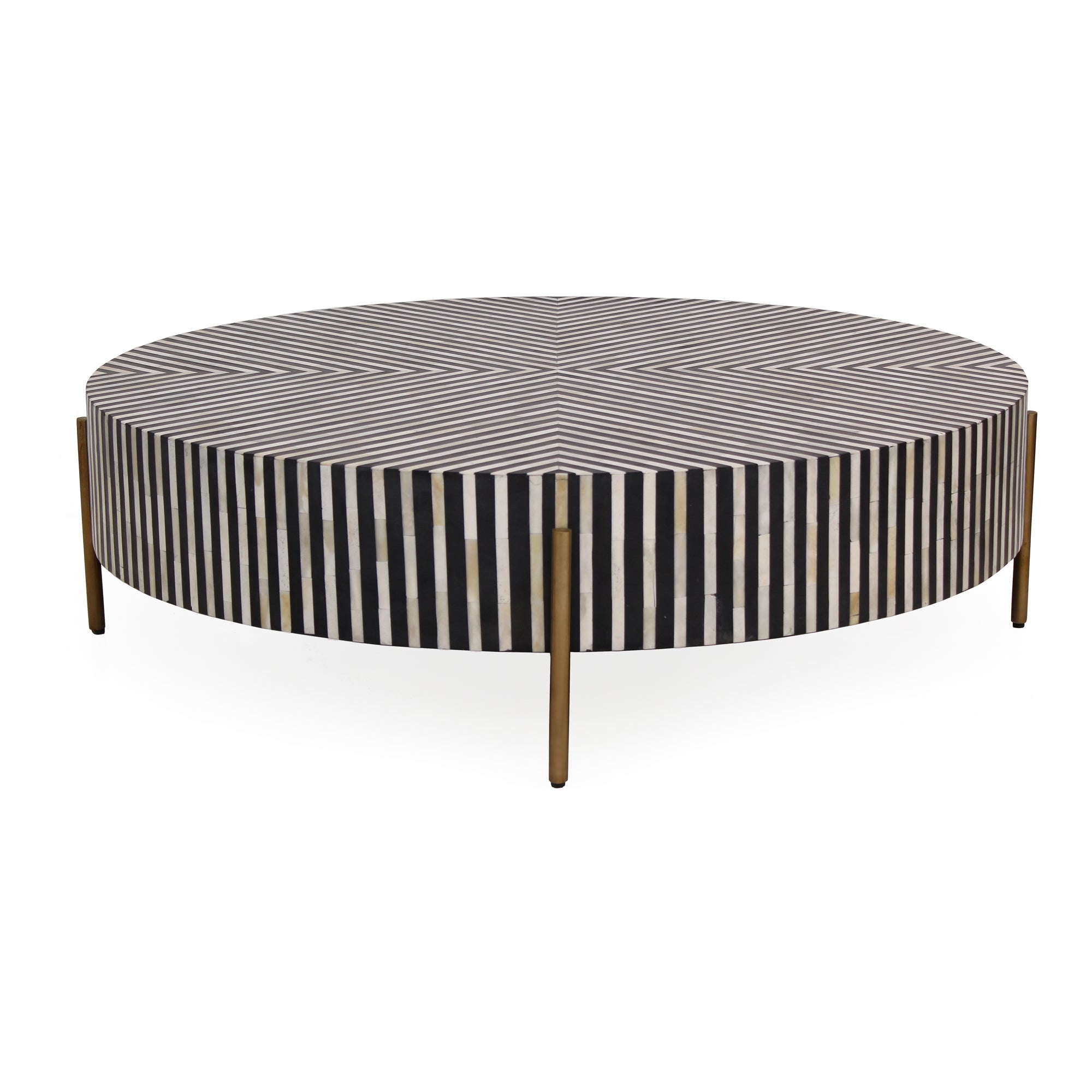 Chameau Large Coffee Table Black and White | Multicolor