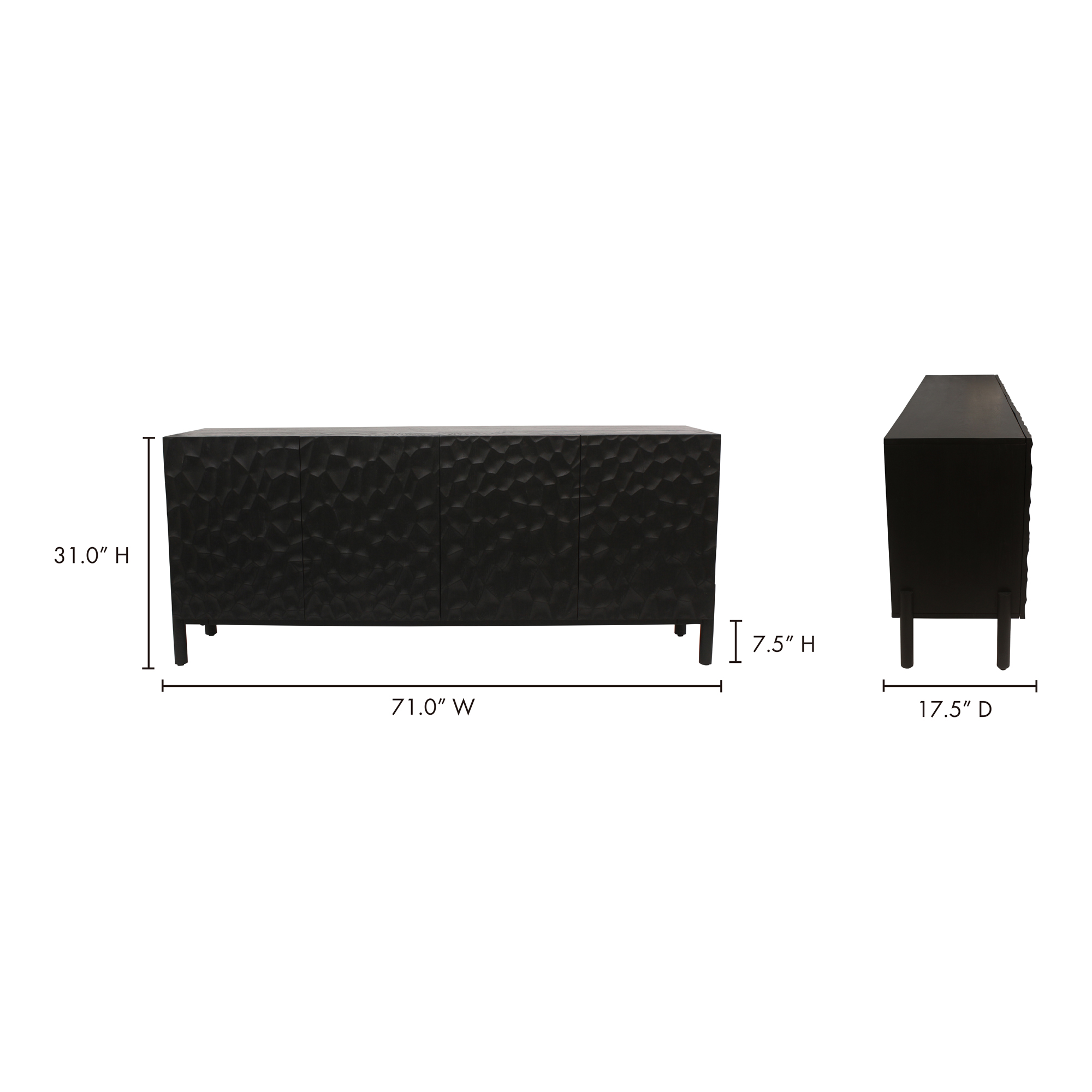 Misaki Sideboard Black