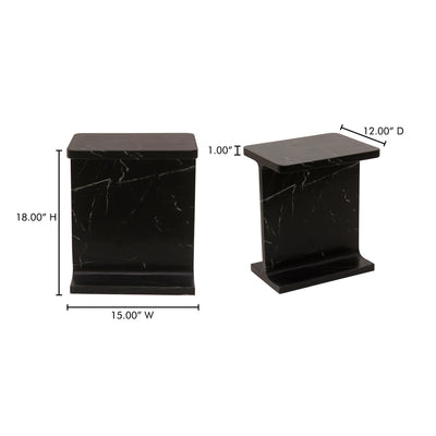 Tullia Accent Table Black by Moe's Home