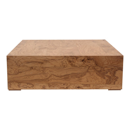 Nash Coffee Table Honey Brown Burl | Brown