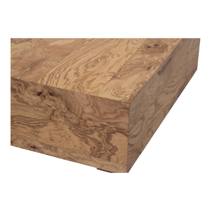 Nash Coffee Table Honey Brown Burl