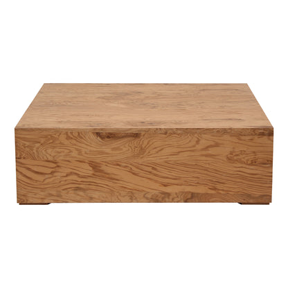 Nash Coffee Table Honey Brown Burl