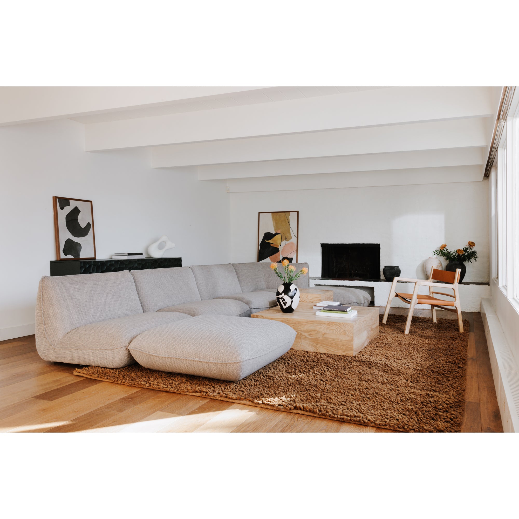 Nash Coffee Table Honey Brown Burl