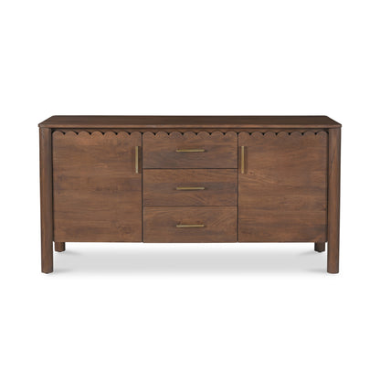 Wiley 3 Drawer Sideboard Vintage Brown | Brown