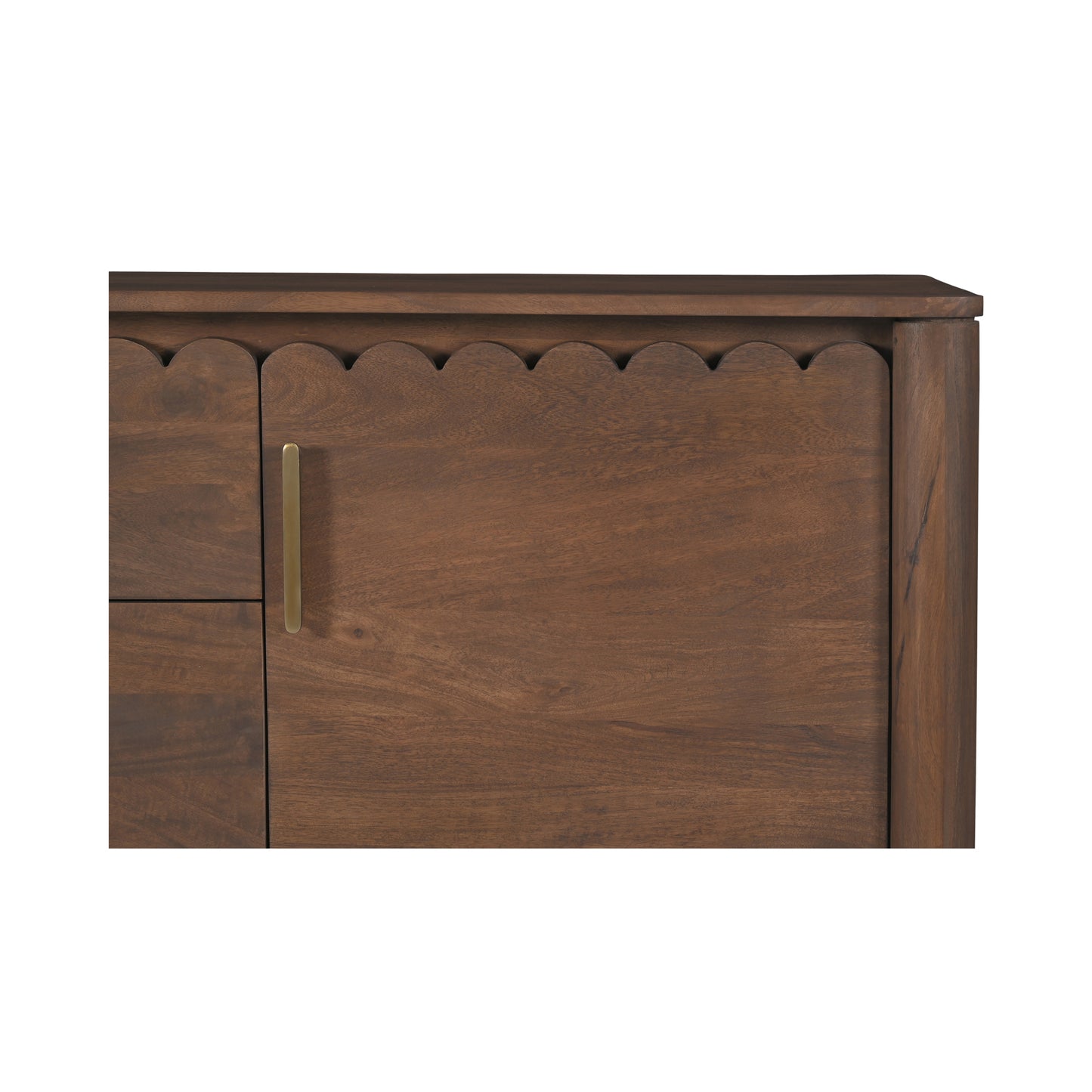 Wiley 3 Drawer Sideboard Vintage Brown by Moe's Home