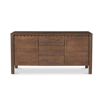 Wiley 3 Drawer Sideboard Vintage Brown | Brown