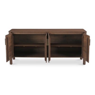 Wiley 4 Door Sideboard Vintage Brown by Moe's Home