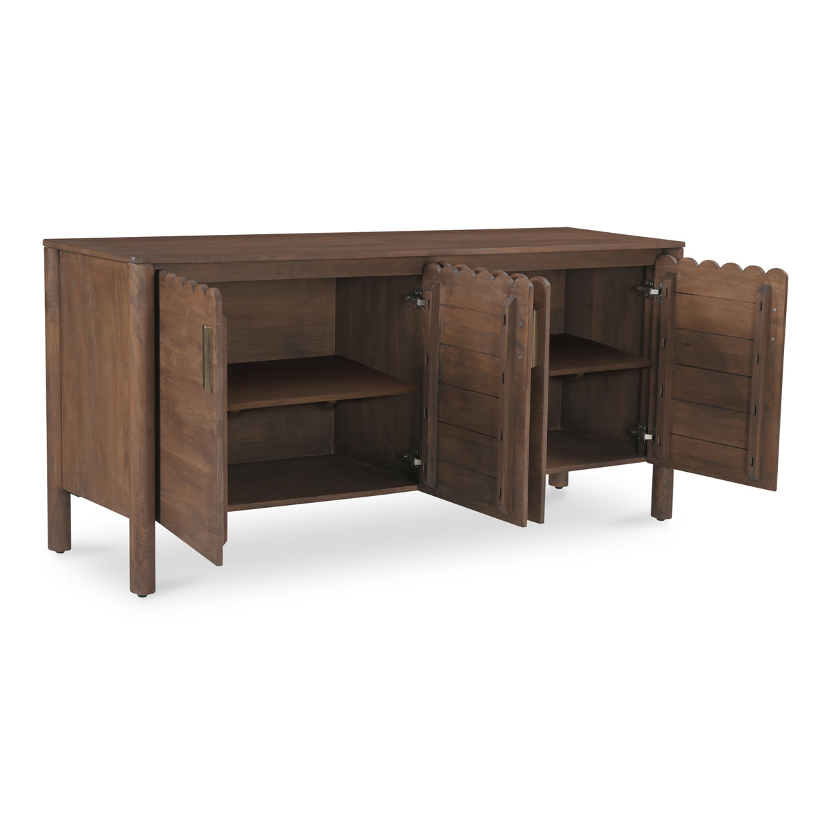 Wiley 4 Door Sideboard Vintage Brown by Moe's Home