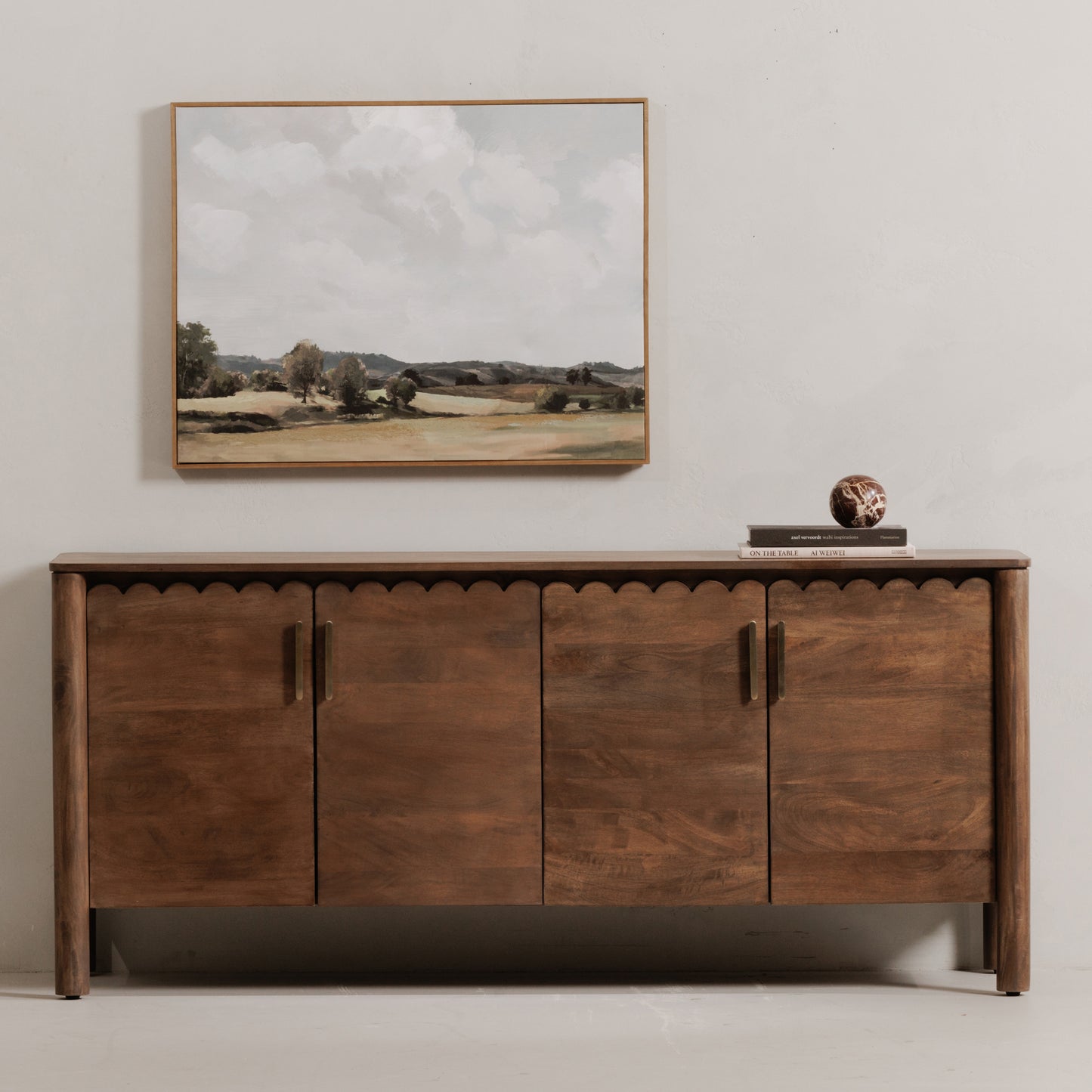 Wiley 4 Door Sideboard Vintage Brown by Moe's Home