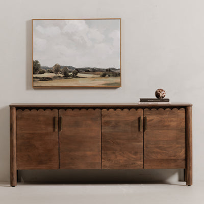 Wiley 4 Door Sideboard Vintage Brown by Moe's Home
