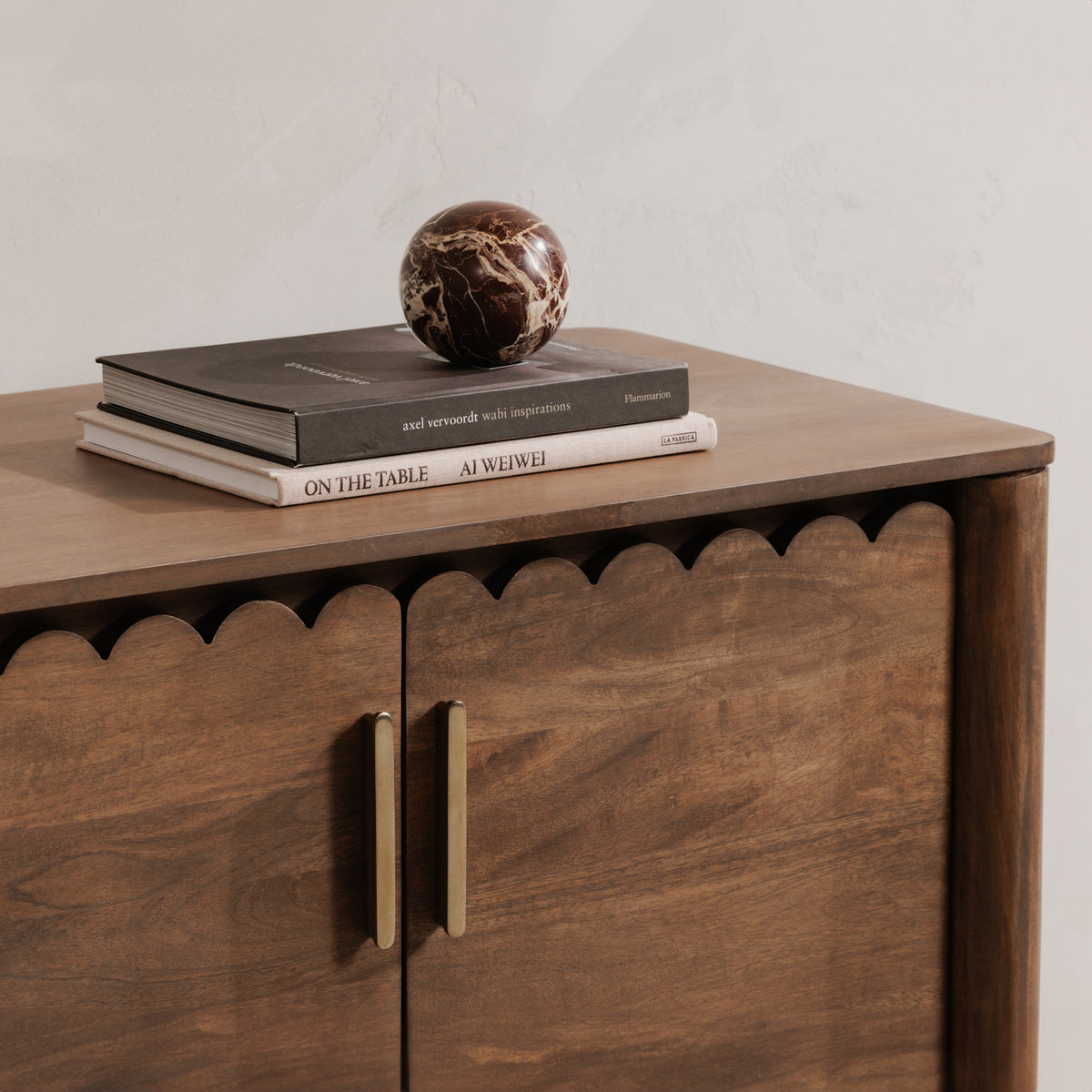 Wiley 4 Door Sideboard Vintage Brown by Moe's Home