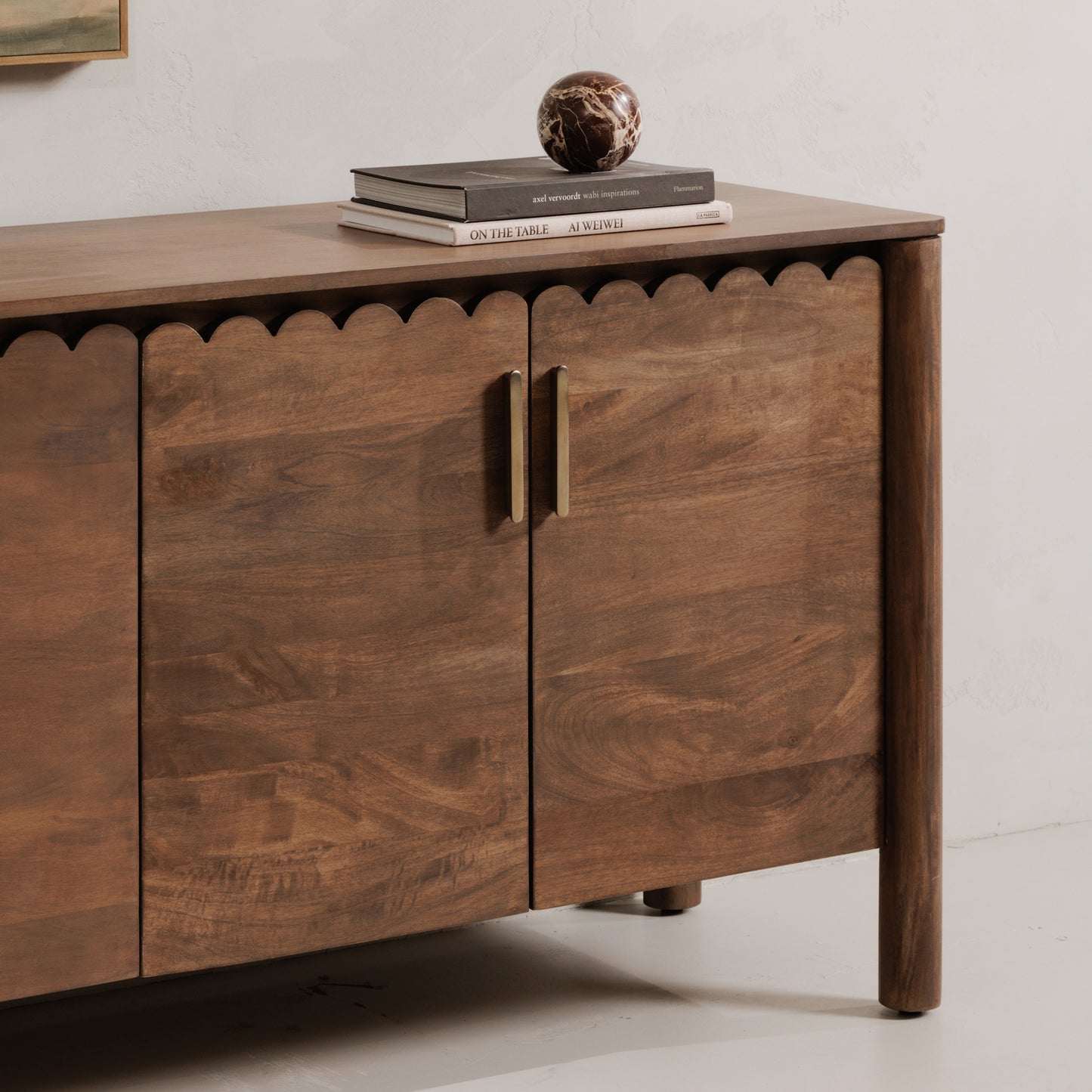 Wiley 4 Door Sideboard Vintage Brown by Moe's Home