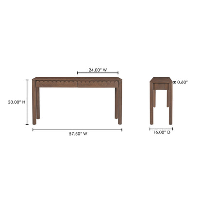 Wiley Console Table Vintage Brown