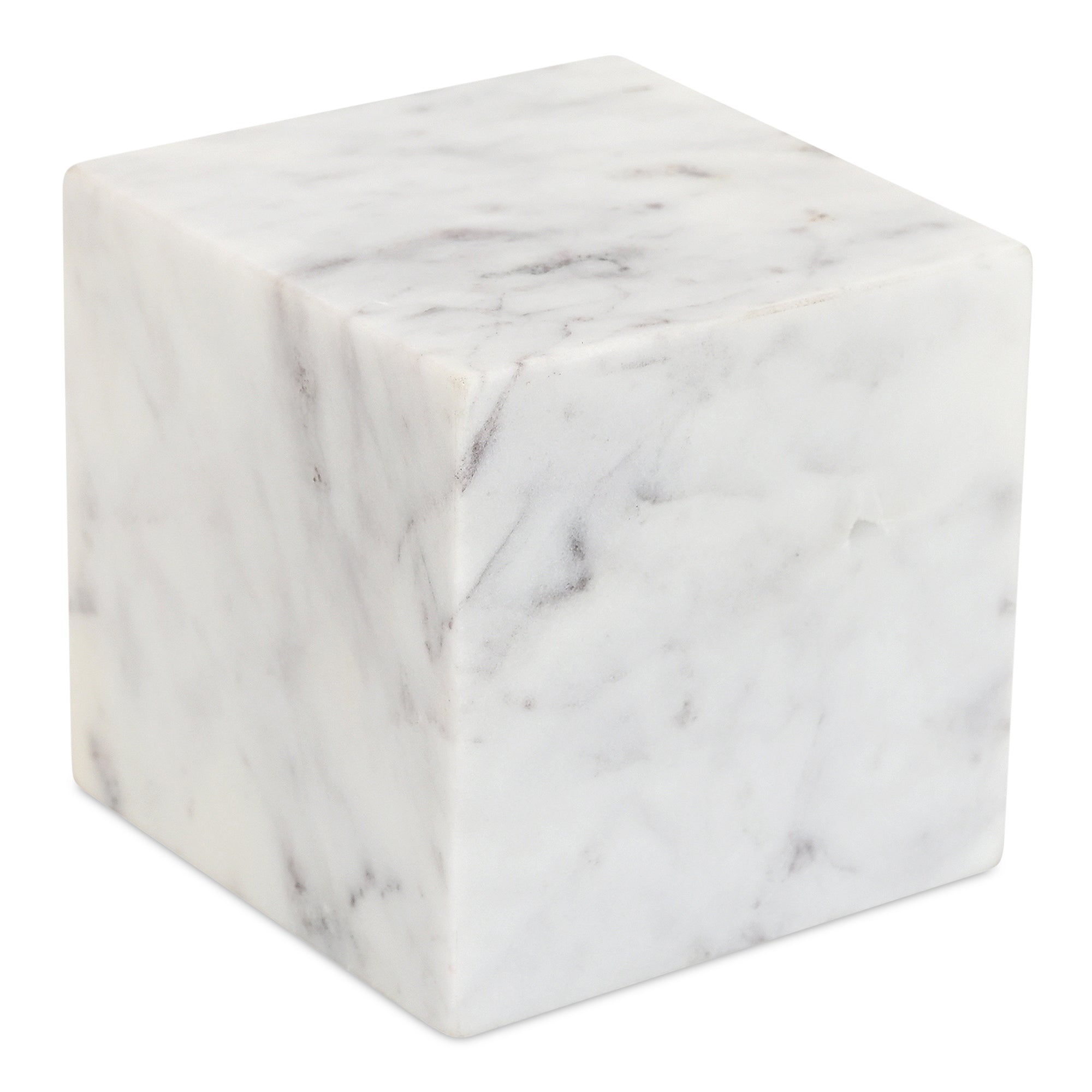 Cora Cube Tabletop Accent Banswara Purple White Marble