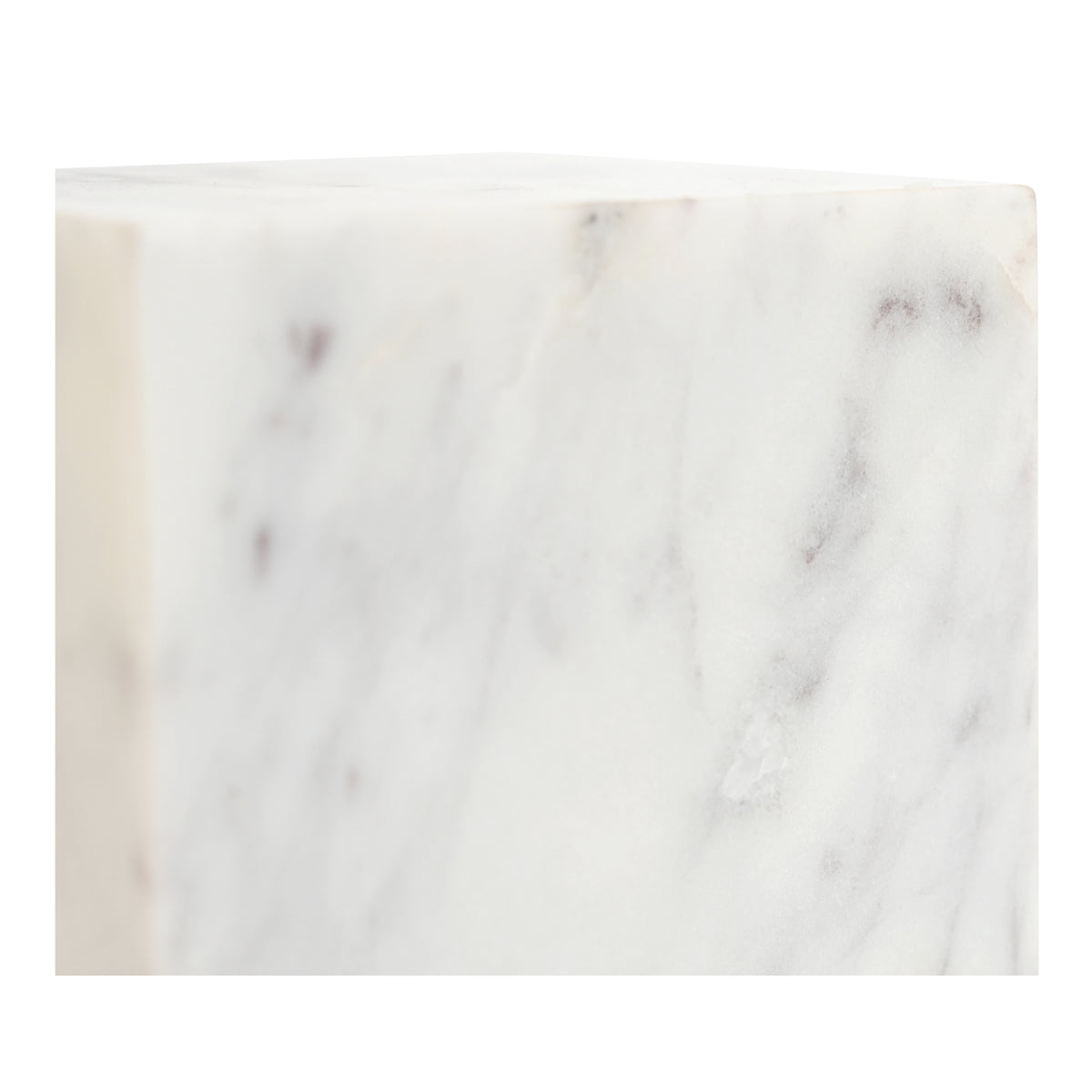 Cora Cube Tabletop Accent Banswara Purple White Marble by Moe's Home