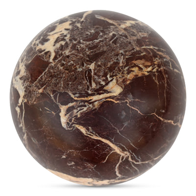 Odessa Sphere Tabletop Accent Red Levanto Marble by Moe's Home