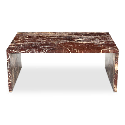 Rosa Coffee Table Rosso Levnato Marble | Red