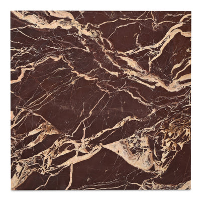 Rosa Coffee Table Rosso Levanto Marble by Moe's Home