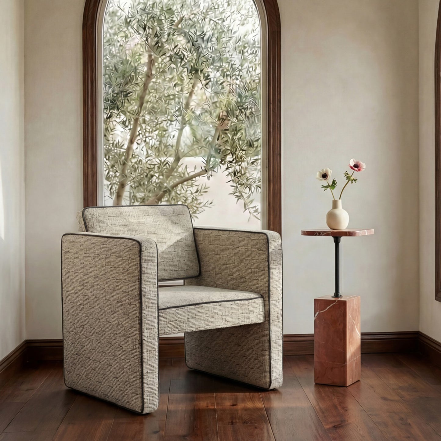 Caro Side Table Rosso Alicante by Moe's Home