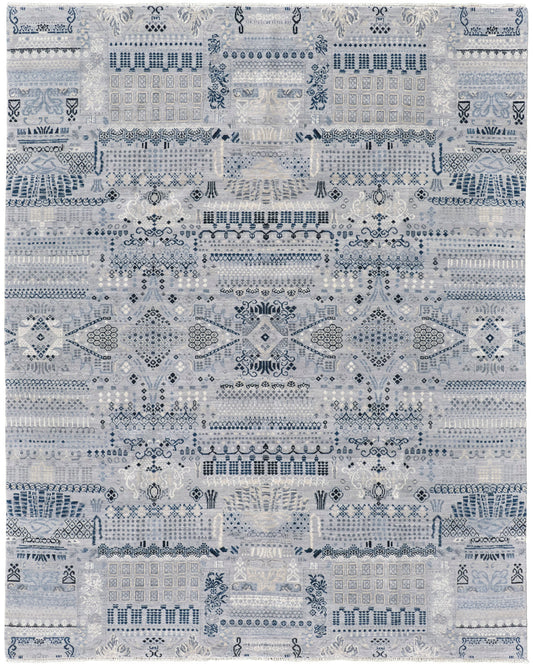 Harmon 6898F Gray/Blue Rug by Feizy